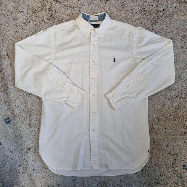 Ralph Lauren Men's Shirt - White - M on Productcaster.