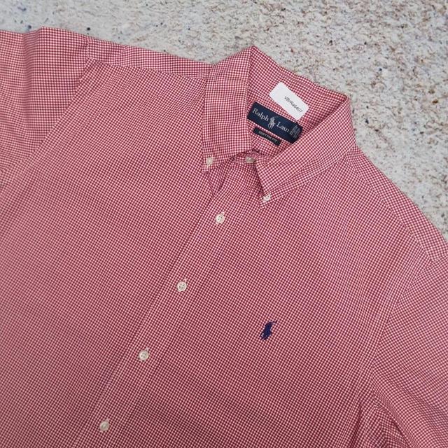 Ralph Lauren Men's Shirt - Red - L on Productcaster.