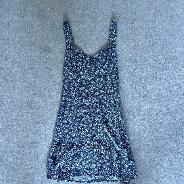 Hollister Co. Women's Dress - Blue/White - 6 on Productcaster.