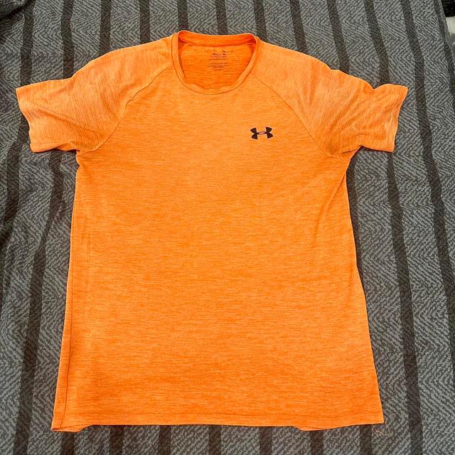 Under Armour Men's T-shirt - Orange - S on Productcaster.