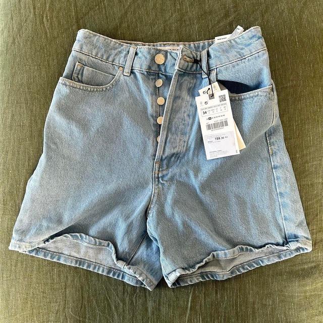 Zara Women's Shorts - Blue - UK 6 on Productcaster.