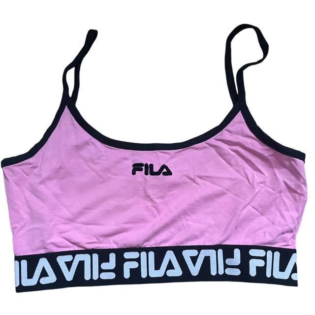 Fila Women's Crop top - Pink/Multi - 8 on Productcaster.