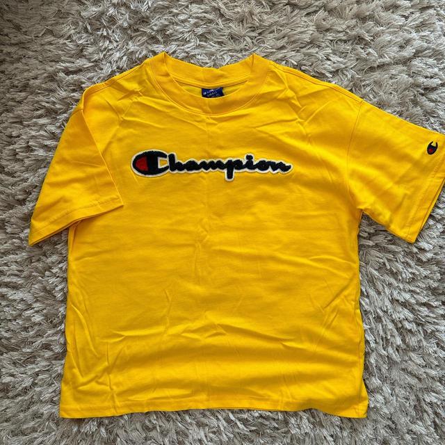 Champion Women's T-shirt - Yellow - S on Productcaster.