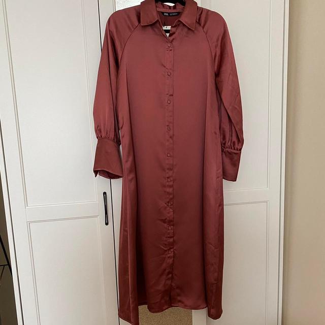 Zara Women's Dress - Burgundy/Pink - 10 on Productcaster.