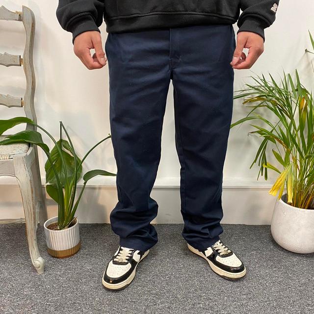 Dickies Men's Chino Trousers - Navy - 32" on Productcaster.