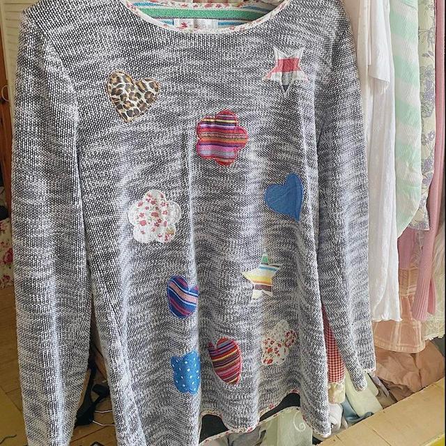 Unique Vintage Women's Jumper - Grey/Multi - 8 on Productcaster.