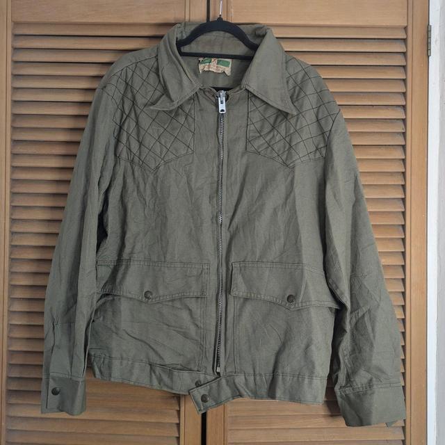 Vintage Men's Jacket - Brown/Khaki - XL on Productcaster.