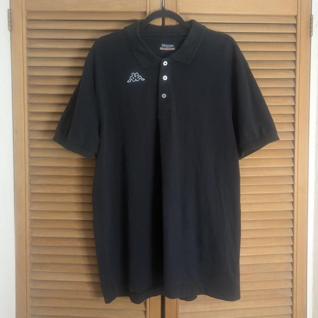 Kappa Men's Polo shirt - Black/White - XXL on Productcaster.