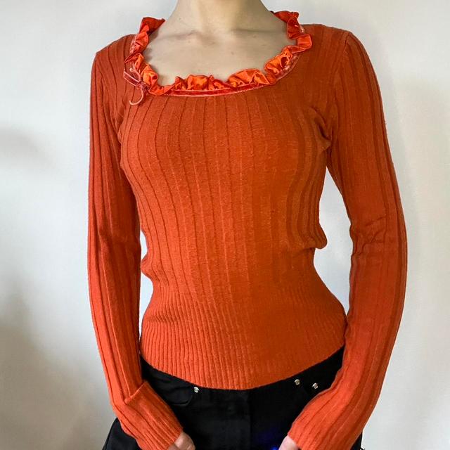 Vintage Women's Jumper - Orange - 10 on Productcaster.