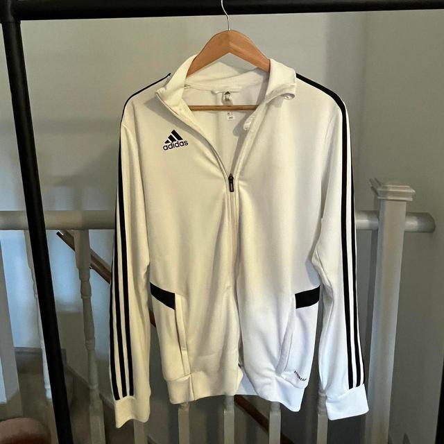 Adidas Men's Jumper - White/Black - S on Productcaster.