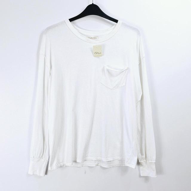 Free People Women's T-shirt - White - S on Productcaster.