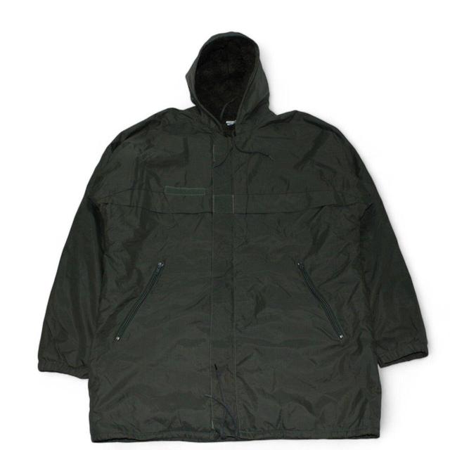 Vintage Men's Coat - Green - L on Productcaster.