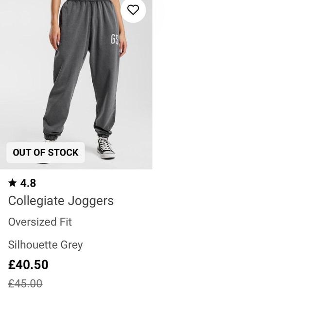 Gymshark Women's Sweatpants - Grey - L on Productcaster.