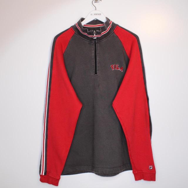 Fila Men's Jumper - Red - XXL on Productcaster.