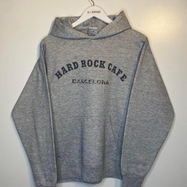 Hard Rock Cafe Men's Hoodie - Grey - M on Productcaster.