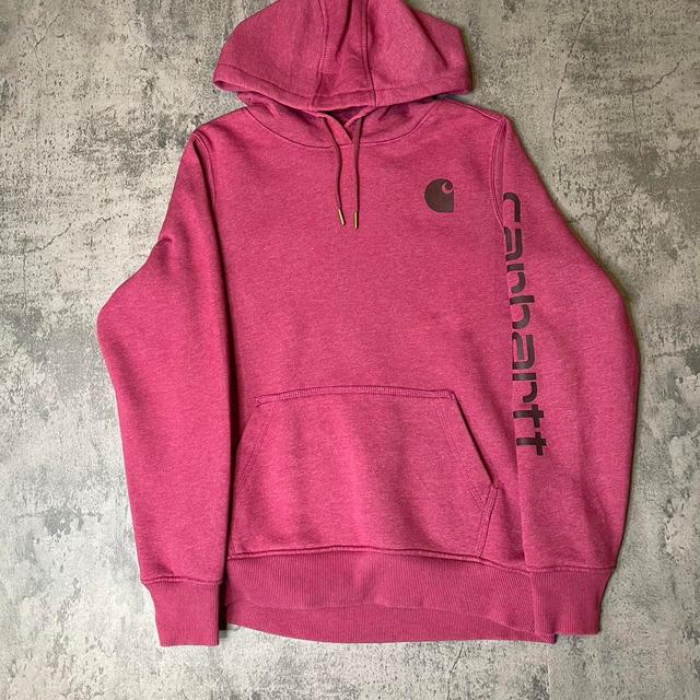 Carhartt Women's Hoodie - Burgundy - M on Productcaster.