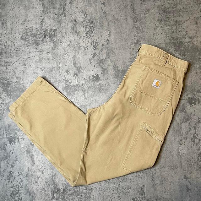 Carhartt Men's Cargo Jeans - Tan/Cream - 38" on Productcaster.