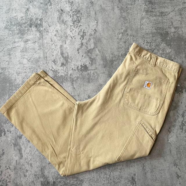 Carhartt Men's Jeans - Tan/Cream - 40" on Productcaster.