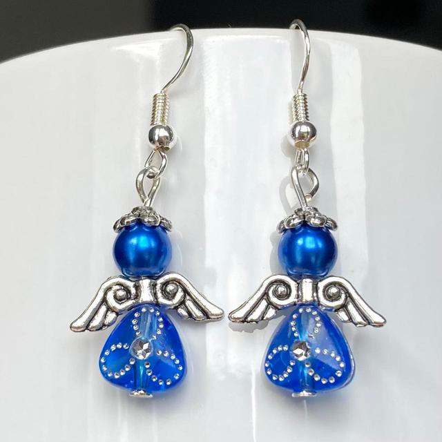 Handmade Women's Earrings - Silver on Productcaster.