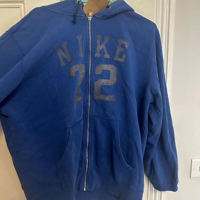 Nike Men's Hoodie - Blue - L on Productcaster.