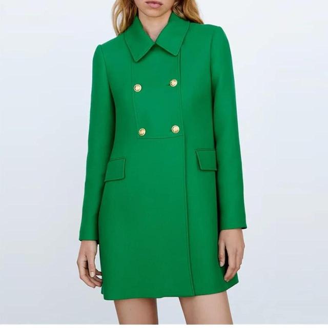 Zara Women's Going out Jacket - Green - UK 8 on Productcaster.