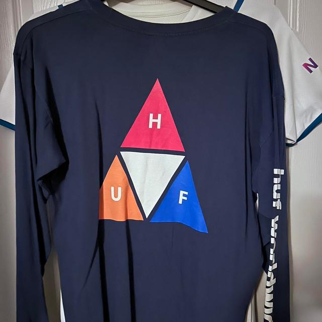 HUF Men's T-shirt - Navy - M on Productcaster.