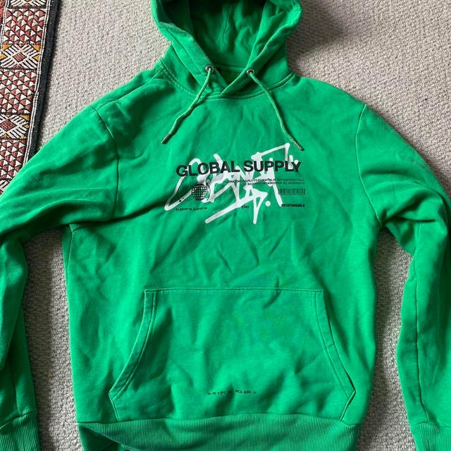 Men's Hoodie - Green - S on Productcaster.