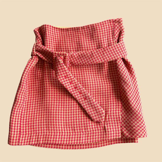 Mango Women's Skirt - Red/Tan - UK 8 on Productcaster.