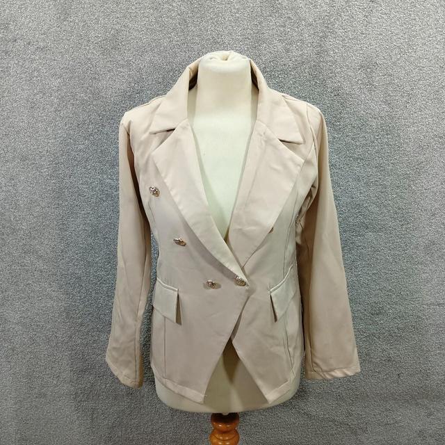 Women's Blazer Jacket - Tan - S on Productcaster.