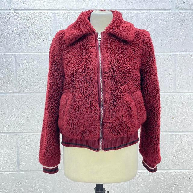 Bershka Women's Jacket - Burgundy - S on Productcaster.