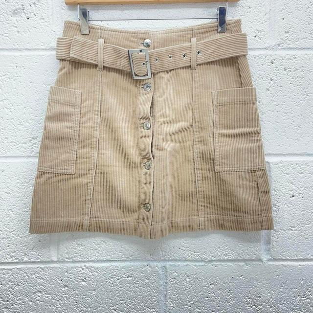 Topshop Women's Mini Skirt - Tan - UK 8 on Productcaster.