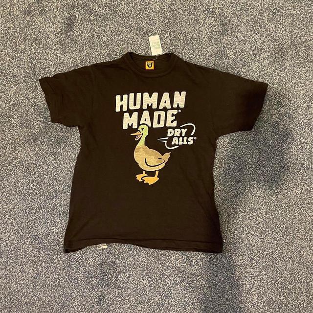 Human Made Men's T-shirt - Black/White - S on Productcaster.