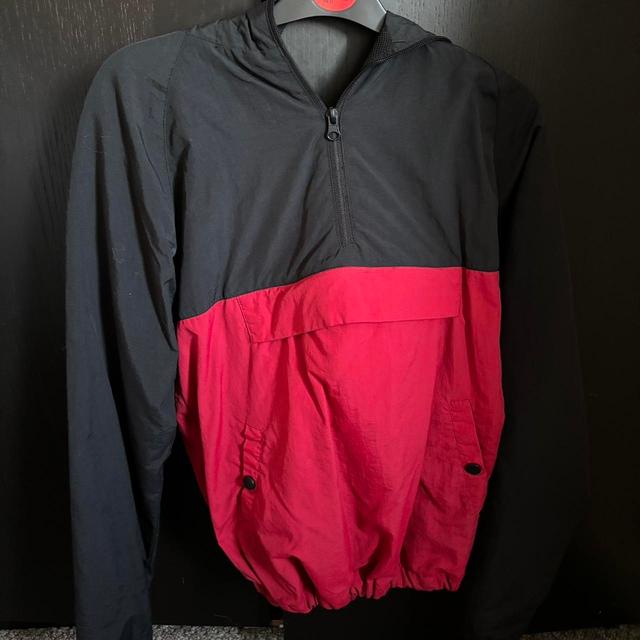 Urban Outfitters Women's Windbreaker Jacket - Red/Black - UK 8 on Productcaster.