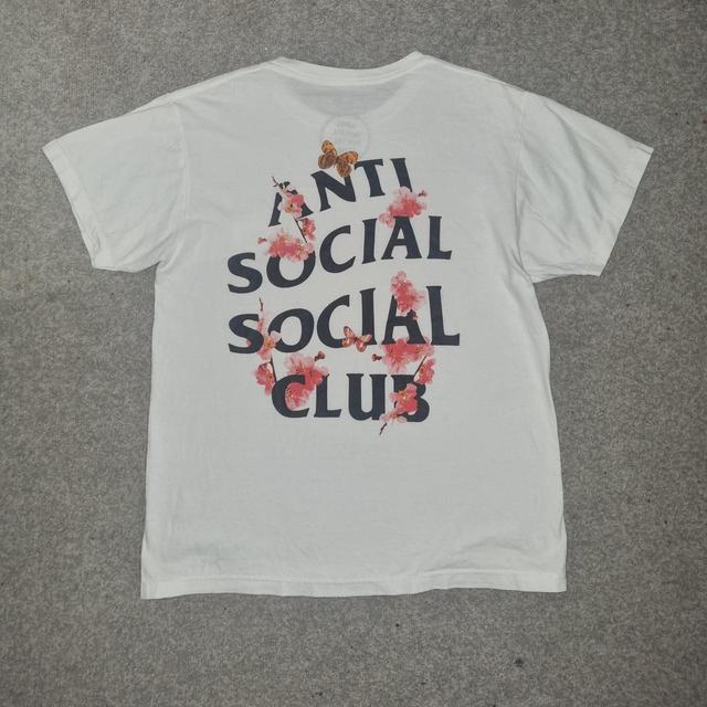 Anti Social Social Club Men's T-shirt - White/Pink - S on Productcaster.