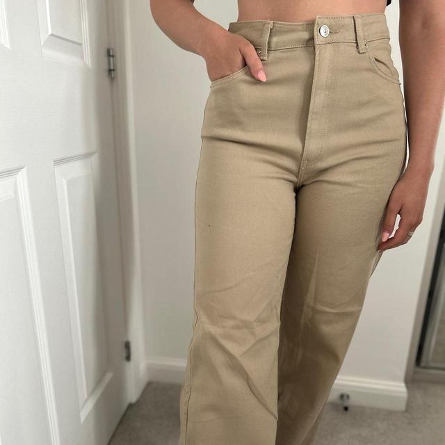 H&M Women's Jeans - Tan/Cream - M on Productcaster.