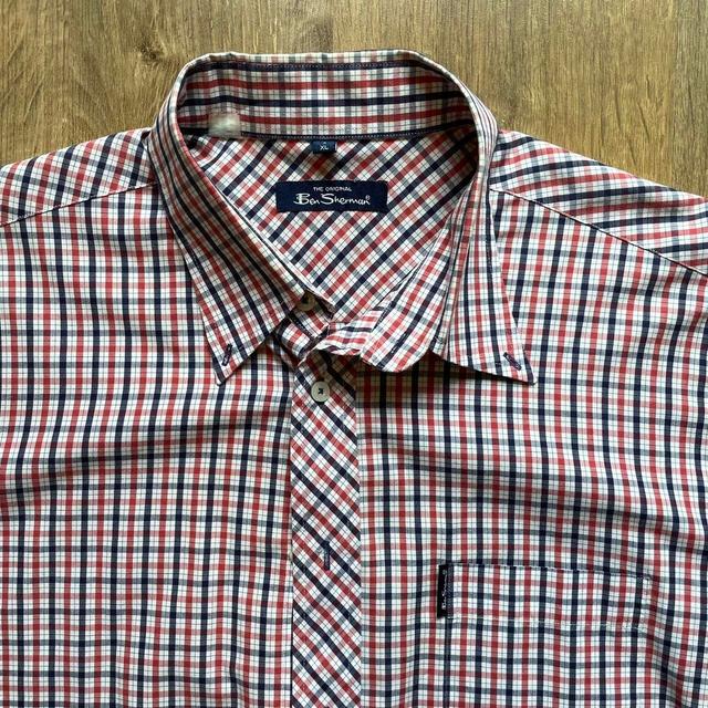 Ben Sherman Men's Shirt - Red/White - XL on Productcaster.