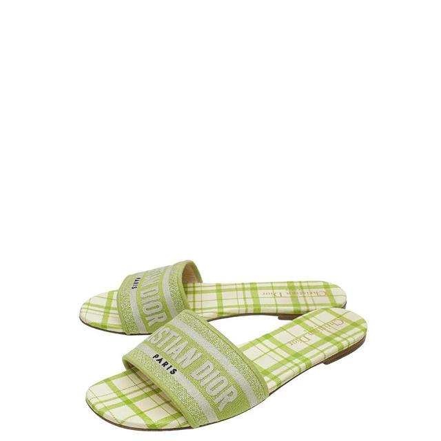 Christian Dior Women's Sandals - Green - UK 3.5 on Productcaster.