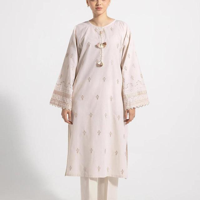 Designer Women's Shirt - Cream/Pink - M on Productcaster.