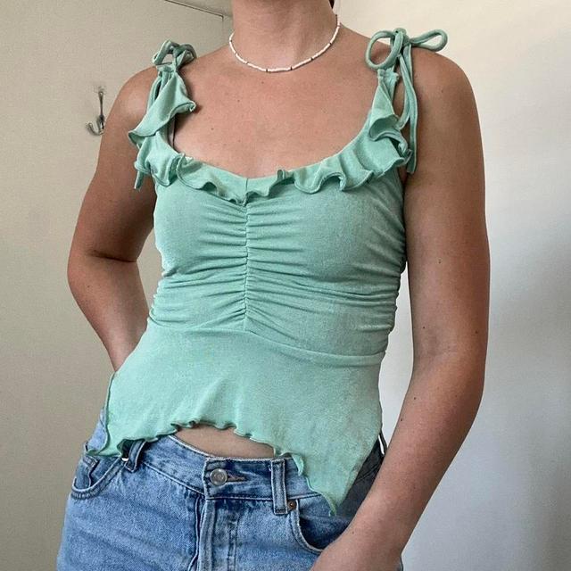 SHEIN Women's Crop top - Green/Blue - 6 on Productcaster.