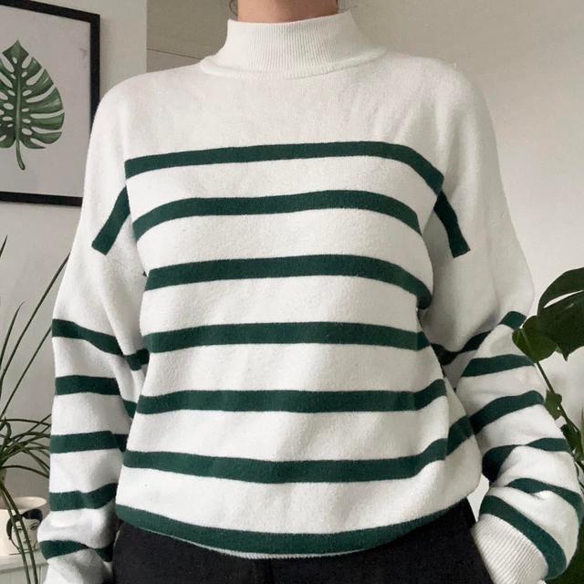 Primark Women's Jumper - White/Green - 10 on Productcaster.