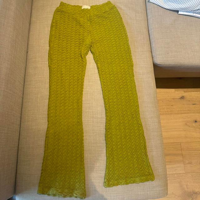 Paloma Wool Women's Trousers - Green/Yellow - UK 6 on Productcaster.