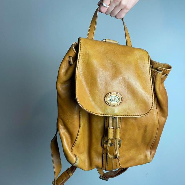 Vintage Women's Backpacks - Tan on Productcaster.