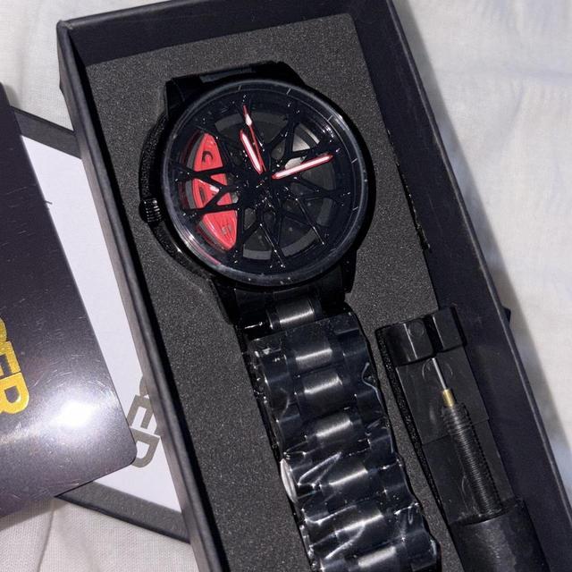 Men's Analogue Watch - Black/Multi on Productcaster.