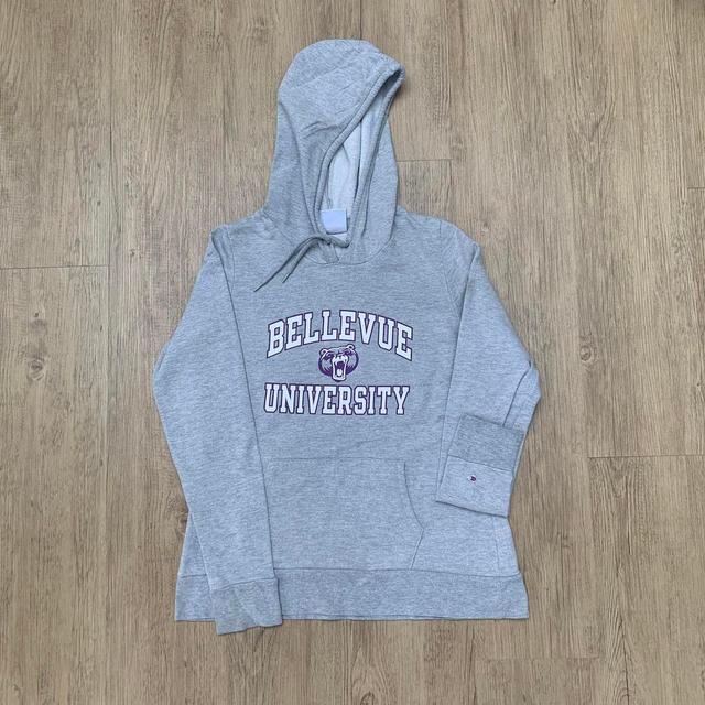 Champion Men's Hoodie - Grey/Purple - XS on Productcaster.