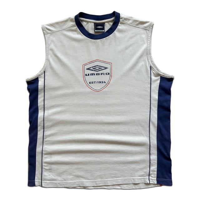 Umbro Men's Vest - Grey/Blue - L on Productcaster.