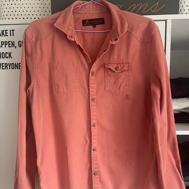 Men's Shirt - Pink/Orange - M on Productcaster.