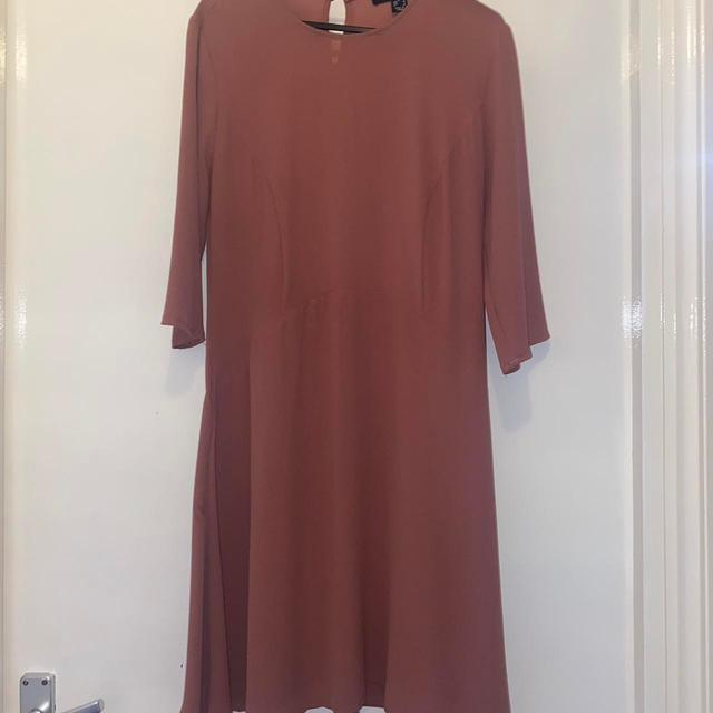 Primark Women's Dress - Burgundy/Pink - S on Productcaster.