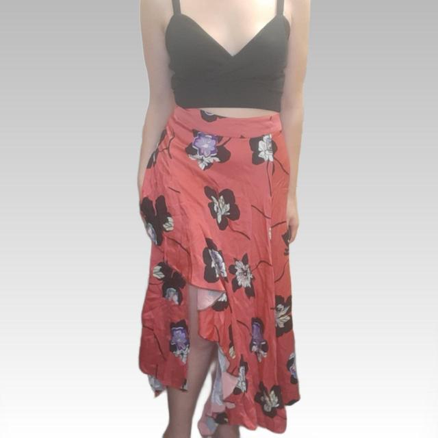 Women's Midi Skirt - Pink/Black - S on Productcaster.