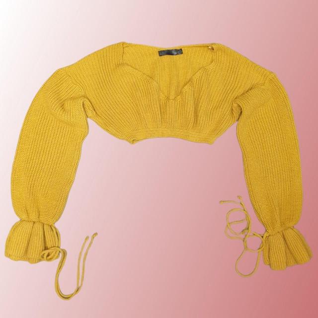 Rebellious Fashion Women's Crop top - Yellow - 8 on Productcaster.