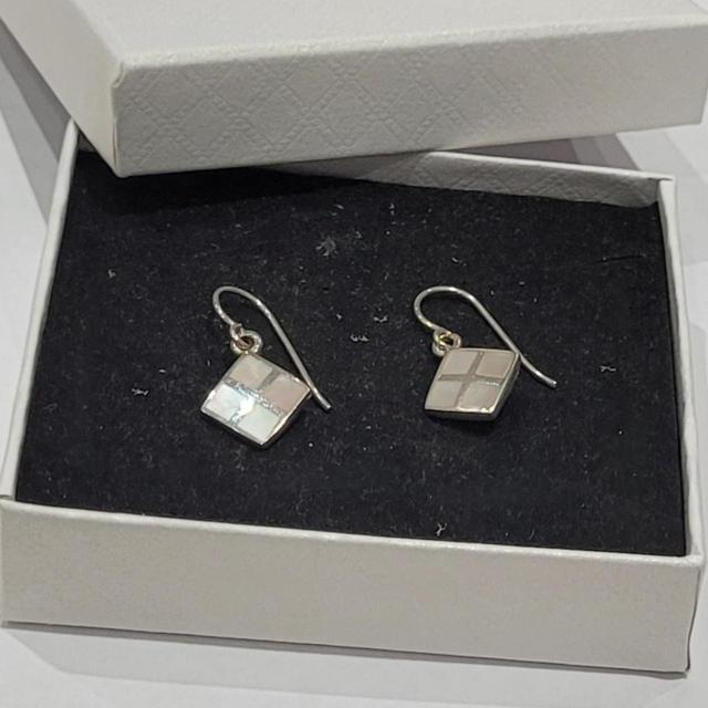 Vintage Women's Earrings - Silver on Productcaster.